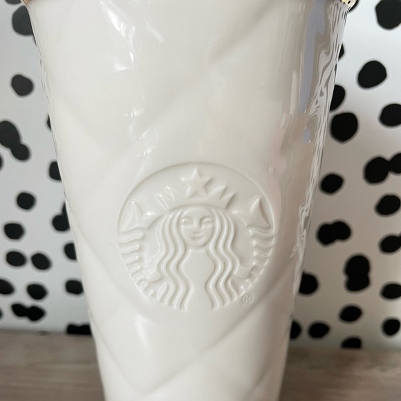 Starbucks Quilted Ceramic Travel Mug - Picture 3 of 6